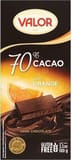 Valor Chocolates 70% Cacao Dark Chocolate with Orange