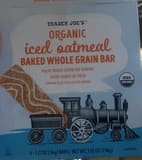 Trader Joe's Organic iced oatmeal baked whole grain bar